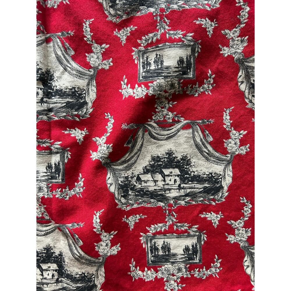 Talbots Size 10 Vintage-Inspired Red Toile de Jouy Skirt. - Picture 7 of 7